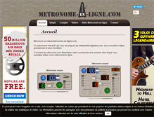 Tablet Screenshot of metronome-en-ligne.com